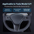 Tesla Interior Decoration Protection Patch, Suitable for Model Y/3 Steering Wheel Button Decoration Patch (Matt Withe)...