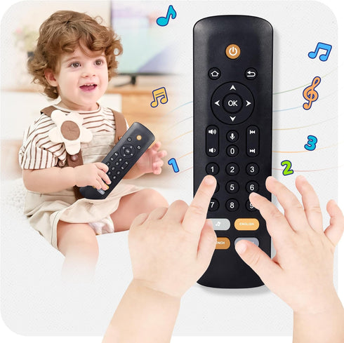 Baby TV Remote Toy - Baby Early Learning Toys, Baby Musical Toys, Toddler Toys with Realistic Play, Lights, and Sounds - Boys Girls Toys Gift for ...