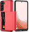 Nvollnoe for Samsung S22 Case with Card Holder 5G 6.1 inch Slim Dual Layer Heavy Duty Protective Galaxy S22 Case Hidden Card Slot Wallet Case for ...