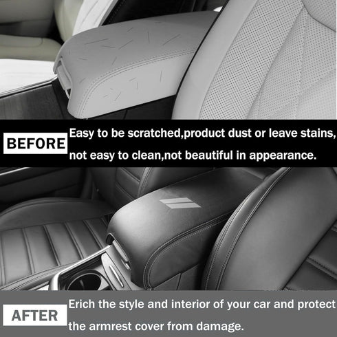 for Dodge Charger Accessories 2011-2019 2020 2021 2022 2023 2024 Chrysler 300 2011-2022 Center Console Armrest Cover Interior Anti-Scratch Leather...