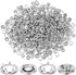 KIKOOD 60 Sets 9.5mm Snaps Buttons Fastener Metal Silver Open-Ring Cap Gripper Grip Stain Steel Prong No-Sew Button Studs for DIY Baby Jeans Cloth...