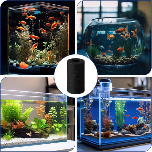 6 Pack Pre-Filter Sponge Fish Tank Filter Accessories Replacement Foam Cover Aquarium Sponge Filter for Shrimp,Fry Fish,Pond,Aquarium...