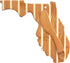 Totally Bamboo Florida Charcuterie Board with Spreader Knife Gift Set, 9-1/4" x 10-1/8"...