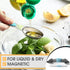Spring Chef Stainless Steel Magnetic Measuring Spoons Set of 8 with Leveler, Nesting Metal Teaspoon & Tablespoon Measuring Spoons, Fits in Spice J...