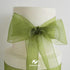 HUIHUANG Moss Green Organza Ribbon 3 inch Sage Green Shimmer Sheer Organza Fabric Ribbon for Flower Bouquets, Bows, Gift Wrapping, Wedding Decor, ...