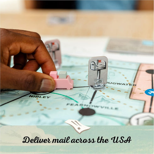 USPS Great American Mail Race: A Letter-Carrying Family Board Game for Kids 10+ and Adults...