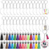 Audab 120pcs Acrylic Keychain Blanks for Vinyl Kit Including 30pcs Clear Acrylic Blanks, 30pcs Keychain Tassels, 30pcs Key Rings and 30pcs Jump Ri...