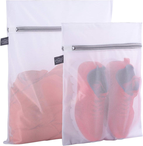 Kimmama Set of 2 Delicates Laundry Bags,Durable Zipper Mesh Laundry Bag,Bra Fine Mesh Wash Bag,Keep Cloth Shape in the Washer...
