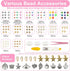 Dayify 15500Pcs Clay Beads Bracelet Making Kit, 93 Colors 5 Boxes Polymer Clay Beads Heishi Letter Spacer Beads for Girls Jewelry Making, DIY Frie...