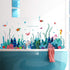 Removable 3D Under The Sea View Grass Wall Decal - DIY Ocean Coral Seaweed Stickers Murals - Peel and Stick Home Decor for Kids Bedroom, Bathroom,...