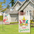 2 Pack Summer Garden Flags 12x18 Double Sided, Vertical Burlap Hello Summer Flamingo Garden Flag, Gnome Yard Flag for Home Outdoor Seasonal Decor...