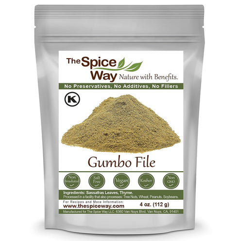 The Spice Way Gumbo File - (4 oz) Made with premium ground Sassafras tree leaves...