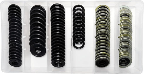 100PCS 6 Sizes Engine Oil Drain Plug Gaskets, Washer Assortment Kits Replace 097-836CD, F5TZ-6734-BA, 097-119, 097-115, 097-139, 097-146, 097-021,...