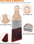 ROLLINGDOG 2 Inch Angled Paint Brush for Painting Walls, Furniture, Cutting in, Trim, Detail Painting...