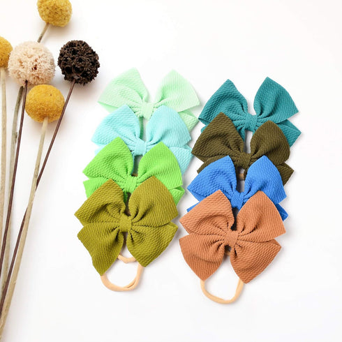 Prohouse 30 PCS Big Bows Baby Nylon Headbands Hairbands Hair Bows Elastics for Baby Girls Newborn Infant Toddler Child Hair Accessories...