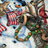 Dimensions Gold Collection Counted Cross Stitch 'Snowman Gathering' Personalized Christmas Stocking Kit, White Aida, 16", 18 Count...