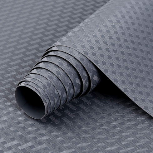 HooTown Shelf Liner Kitchen Cabinet Drawer Mats 11.8 Inch Wide x 78.7 Inch Long, Non Adhesive EVA Plastic Washable Waterproof Pad Protectors for P...