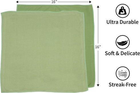 UUC Microfiber Cleaning Cloth, Pack of 14, 13"x13", Lint Streak Free Cleaning Rags with 7 Color Assorted...