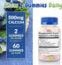 Calcium 500mg with Vitamin D3 1000 IU Gummies | Daily Dietary Supplement | Bone Strength, Growth, Teeth | for Adults, Teens, Kids | Great Tasting ...