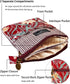Canvas Cute Crossbody Handbags Cell Phone Purse Wallet Leaves Pattern Small Change Pouch Bags for Women Girls...
