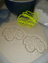 CONSTRUCTION WORKER EQUIPMENT SAFETY GEAR SET OF 4 COOKIE CUTTERS BAKING TOOL 3D PRINTED MADE IN USA PR1557 Multicolor...