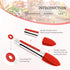 Mudder 5 Pcs Mini Silicone Tongs 7 Inch Small Serving Kitchen Tongs with Silicone Tips Christmas Party Supplies for Salad, Grilling, Frying and Co...