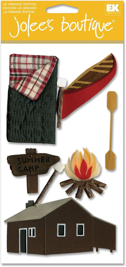 Jolee's Boutique Dimensional Stickers, Camp Cabins...
