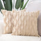 MADIZZ Set of 2 Soft Plush Short Wool Velvet Decorative Throw Pillow Covers 16x16 inch Khaki Square Luxury Style Cushion Cases Pillow Shell for So...