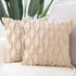 MADIZZ Set of 2 Soft Plush Short Wool Velvet Decorative Throw Pillow Covers 16x16 inch Khaki Square Luxury Style Cushion Cases Pillow Shell for So...