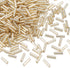 Pandahall 1250pcs/50g Silver-Lined Glass Bugle Beads 6x1.8mm Tube Loose Glass Seed Spacer Bead for Jewelry Making (Goldenrod)...