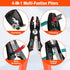 Valuemax 4-in-1 Wire Stripper Tool, Wire Stripper, Wire Cutters, Wire Crimping Tool, Multifuntional Electrician Pliers for Clamping, Stripping, Cu...