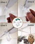 NACETURE Clear Drop Ceiling Hooks Classroom Decorations - 12 Pack Polycarbonate Ceiling Hanger Hooks for Hanging Track Clip on Suspended Ceiling T...