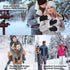 2 Pairs Winter Magic Gloves Stretchy Warm Black Knit Gloves for Men or Women (One Size Fits All)...