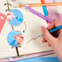 Outus Non-Sharpening Pencils HB Translucent Pencil Stacking Point Pencils for Kids Stackable Pencil with Matching Eraser for Taking Notes, Writing...