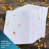 Wanderings Handmade White Deckle Edge Paper Cards with Real Flower Petals - 4"x6" Package of 50 - Paper for Cards for Announcements, Invitations, ...