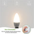 LED Candelabra Bulbs, E12 Ceiling Fan Light Bulbs Small Base, 6W Equivalent 60W, 600 Lumens Neutral White 4000K, B10/B11 Type B Chandelier Light B...