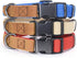 Mile High Life Dog Collars | Soft Cotton Dog Collars w Heavy Metal Buckle | Classic Puppy Collar w Premium Genuine Leather Tips | Pet Collars for ...
