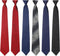 Janmercy 6 Pcs Clip on Tie for Men Clip on Easy Necktie Striped Solid Plaid Dots Mixed Lot Tie for Office School, 20 Inch (Mixed Style)...