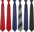 Janmercy 6 Pcs Clip on Tie for Men Clip on Easy Necktie Striped Solid Plaid Dots Mixed Lot Tie for Office School, 20 Inch (Mixed Style)...