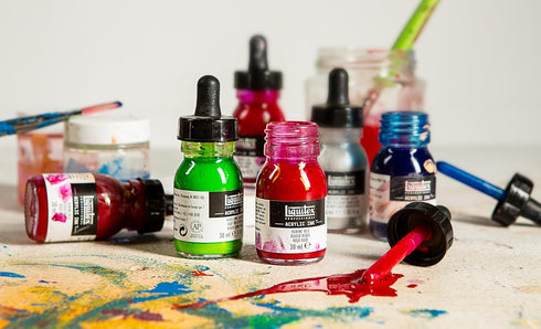 Liquitex Professional Acrylic Ink, 1-oz (30ml) Jar, Yellow Medium Azo...