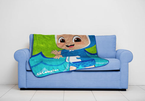 Jay Franco Cocomelon JJ Baby Shark Kid's Plush Throw Blanket - 46" x 60" Soft Fleece Blanket for Toddlers, Cozy, Fade Resistant...