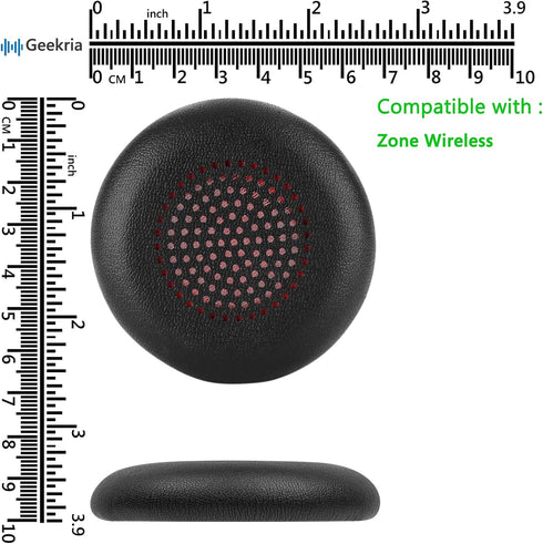 Geekria QuickFit Replacement Ear Pads for Logitech Zone Wireless Headphones Ear Cushions, Headset Earpads, Ear Cups Cover Repair Parts (Black)......