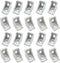 Zeberoxyz 20PCS 2028 Corner Bracket Silver Right Angle 20Series 2 Hole Aluminum Brackets for Slot 6mm Aluminum Extrusion Profile Accessories (20pc...