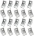 Zeberoxyz 20PCS 2028 Corner Bracket Silver Right Angle 20Series 2 Hole Aluminum Brackets for Slot 6mm Aluminum Extrusion Profile Accessories (20pc...