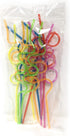 Crazy Straws for Kids - 12 Pk Silly Straws Plastic Reusable Funny Curly Twisty for Party Toddlers Children & Adults...