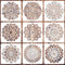 Mandala Stencils for Painting on Wood, 9Pcs 6 Inch Plastic Reusable Stencils for Crafts, Rangoli Stencils for DIY Projects, Painting & Home Decora...