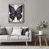 Posterizer 1 pcs- black and purple butterfy in retro gothic theme-Gothic Art-Art for Animal Lovers- Living Room Bedroom Decor- unframed wall art...