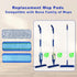 6 Pack Microfiber Cleaning Replacement Pad for Bona Mop,Washable Reusable Microfiber Cleaning Mop Pad for Hardwood Floor,Wet Dry Use,2 Deep Cleani...