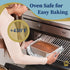 Ultra Cuisine Nonstick Bread Pan - 9.5x5 inch Loaf Pan, 1 lb - Easy Clean, Quality, Durable Bread Tin for Oven Baking Quick Bread, Meatloaf, Banan...