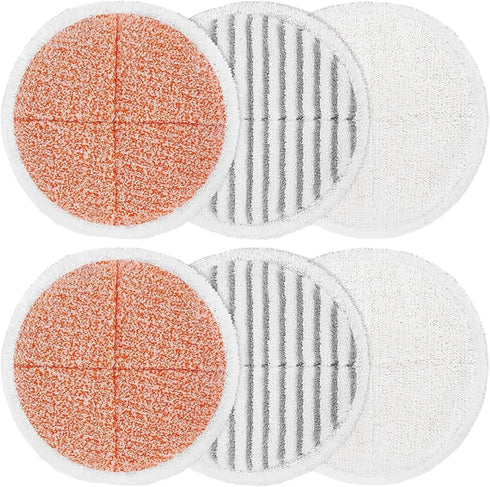 6 Pack Replacement Mop Pads Compatible with Bissell Spinwave Mop: 2124 2039 2039A 2039Q 2039T 2039W 20391 20393 20395 20399 2307 2315A 23157 23159...